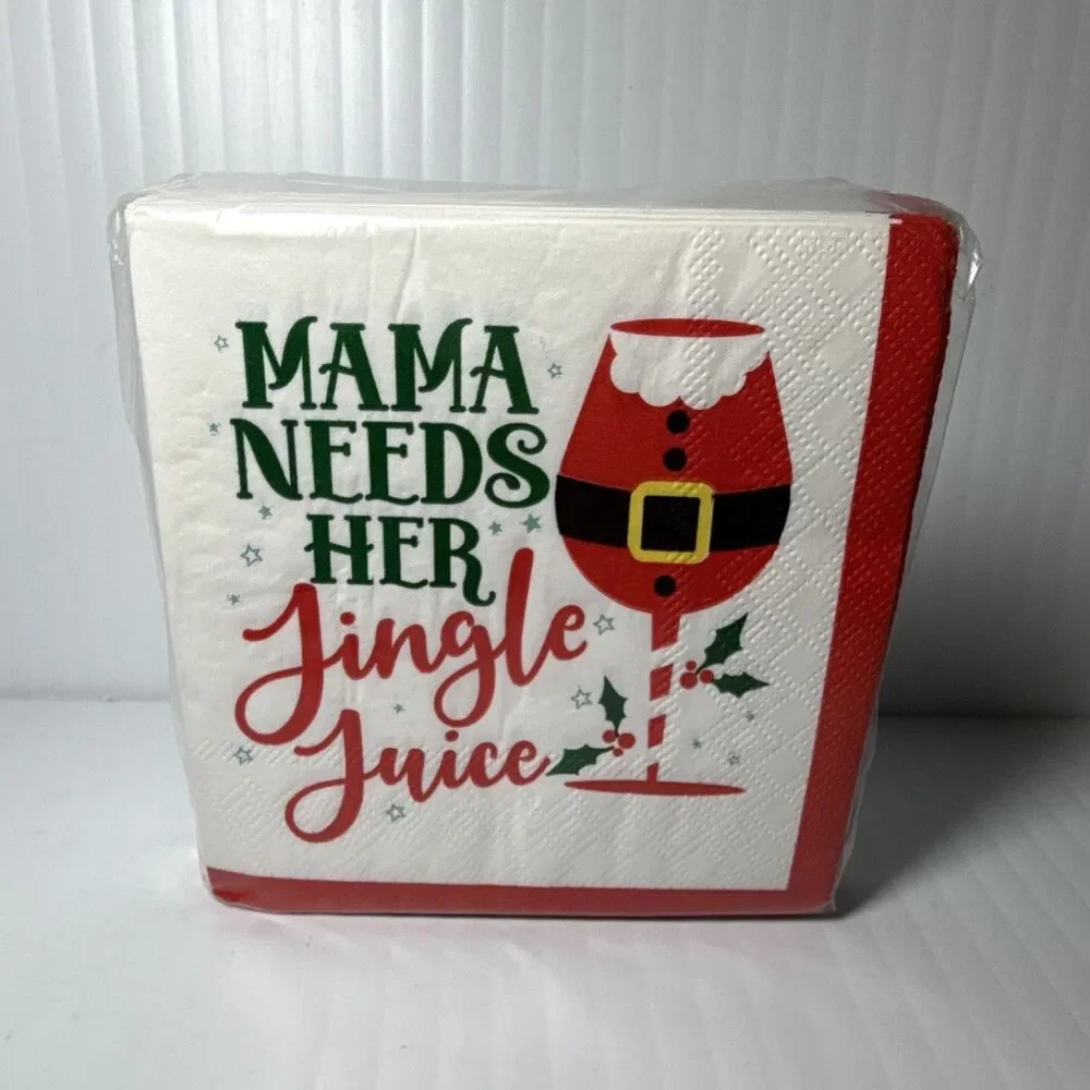 Mistle Bow 3-Ply Cocktail Paper Napkins 